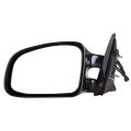 Black Left Side And Right Mirrors Fit For 1999-2003 Pontiac Grand Am Smooth Mirror Glass Non-folding Non-heated 