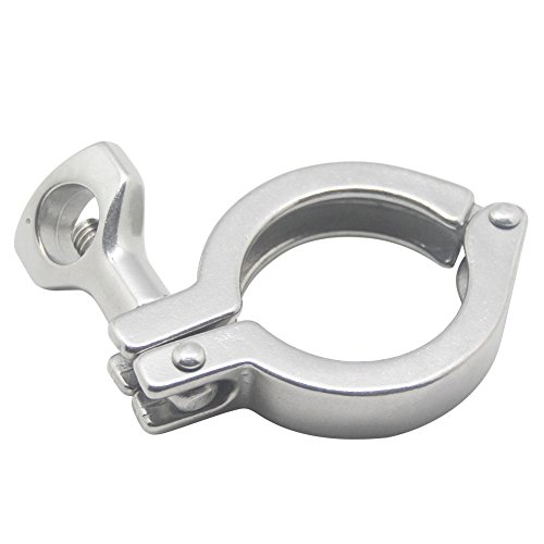 Dixon 13MHHM100-150 Stainless Steel 304 Single Pin Heavy Duty Clamp with Cross Hole Wing Nut 1 to 1-1/2 Tube OD 