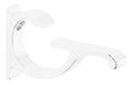C R Laurence Cc5w Crl White Designer Aluminum Shelf Bracket For 3 8 To 1 2 Glass 