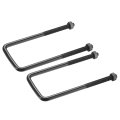 2 Sets M8 Square U-bolts 50mm 1 97 Inner Width 140mm 5 51 Length 304 Stainless Steel U-clamp Bolt Electroplated With Nuts For 