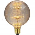 Asmsw Glass Thread Firework Decorative Light Bulb 3w Vintage Edison G125 Led 30 Watt Equivalent E26s 2300k Warm Bulb For Home 