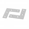 Uxcell 50mm X Angle Bracket Corner Brace Flat L Shape Repair Plates 200pcs