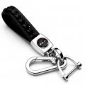 Chevrolet Camaro Zl1 Braided Rope Style Genuine Black Leather Key Chain Keychain Official Licensed 