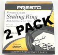 2 Pk Presto Pressure Cooker Sealing Ring Gasket 09908