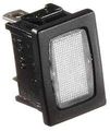 S491 Clear Indicator Lamp For S481 Rocker Switch 2 Terminals Black 