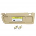 Ocpty Left Driver Side Tan Beige Sun Visor Without Sunroof Fit For 2006 2007 2008 2009 2010 Honda Civic 83280-sna-a01zb