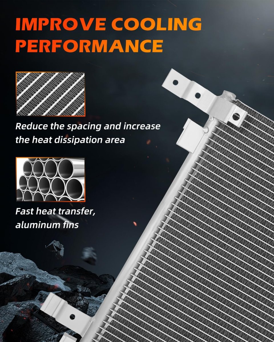 Ac Condenser For Cadillac Srx 2010 2011 2014 2016 Aluminum Air Conditioning Replace 4055