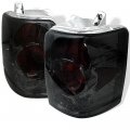 1993-1998 Jeep Grand Cherokee Chrome Smoke Euro Style Altezza Tail Light Housing Lamp Assembly Replacement Driver And Passenger 