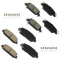 Brake Pad Set 8pcs Front And Rear Ceramic D2036 D2037 
