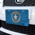 Rustic Distressed Northern Mariana Islands Flag Novelty Metal Vanity Tag License Plate