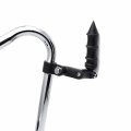Xkh- Motorcycle Black Bamboo Style Foot Peg Footrest With Mounting Kit Clamps Fits Front Engine Guards 1 4 Diameter Tubing