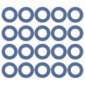 X Autohaux 20pcs M12 Blue Oil Drain Plug Gaskets Replacement For Toyota 90430-12031