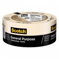 Scotch 2050-48mp 3m 2050 General Painting Inch X 60 1-yard 1-pack Masking Tape 1 88 Width Beige