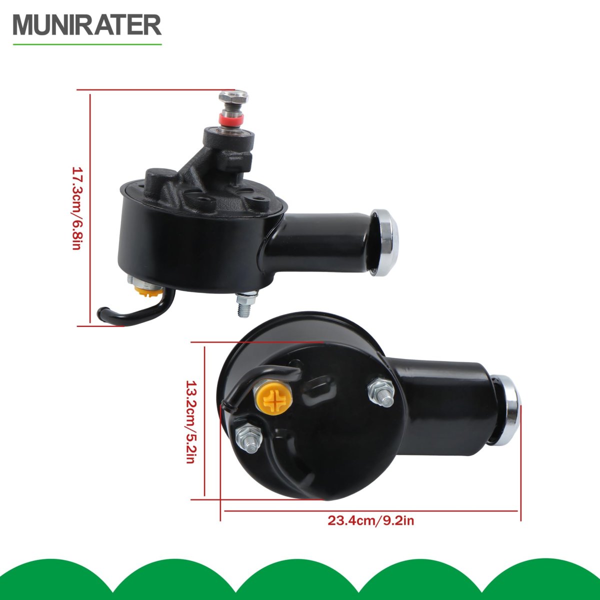 Black Power Steering Pump Replacement For Small And Big Block 283 305 307 327 350 396 400 402 427 454 Engines Cast Iron