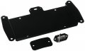 Jks 8210 License Plate Relocation Kit For 2007 To 2015 Wrangler Jk Black Powder Coated Steel With Led Light And Tailgate Cover 