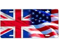 British Flag American License Plate 
