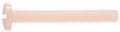 Nylon Binder Head Machine Screws 4-40 X 1 2 In White High Strength Non Conductive Fasteners 50 Pack Model 59466 