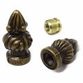Honbay 2pcs Lamp Finial Cap Knob Shade Decoration Accessories For Retro Finials 1-3 8 Inch 