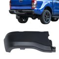 Black Rear Bumper End Cap Driver Side Face Bars Replacement For Ranger 2019-2023 Without Park Assist Sensors Hole 