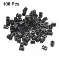 Uxcell Nylon Round Spacer Washer 3 2mm Id 7mm Od 9mm Height For M3 Screws Black 100pcs