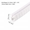Uxcell Edge Trim Seal White Pvc Plastic U Channel Protector Fits 1 64 16 10 Feet Length