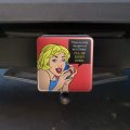 Sounds Dangerous And Illegal I Ll Be Right Over Funny Humor Tow Trailer Hitch Cover Plug Insert