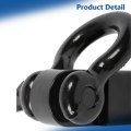 3 4 In D Ring Shackle Tow Hook With 2 Hitch Receiver And 5 8 Pin 45000 Lbs Capacity Powder Coated Black Replacement For Trucks