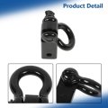3 4 In D Ring Shackle Tow Hook With 2 Hitch Receiver And 5 8 Pin 45000 Lbs Capacity Powder Coated Black Replacement For Trucks