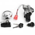 Topteng Ignition Starter Switch Key Kit With Fuel Gas Cap For Yamaha Xvs125 Drag 00-04 Xvs400 96-08 Xvs650at V-star Silverado