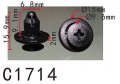 Autobahn88 Front Fender Push-type Clip Compatible With Subaru Toyota Oem 46064ae000 Su00301220 Pack Of 20