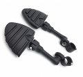 Xkh Group Motorcycle Black Long Angled Adjustable Peg Mounting Kit U Shape Footrest Foot Pegs For V-star Roadstar Suzuki