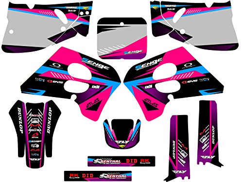 1993-1995 Rm 250 Surge Pink Senge Graphics Complete Kit For Suzuki