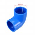 Uxcell 32mm Slip 90 Degree Pvc Pipe Fitting Elbow Coupling Adapter Blue 5 Pcs