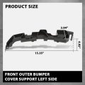 Front Left Outer Bumper Cover Support For Audi Q5 2021 2022 2023 2024 Driver Side Part Number 80a807277d Black Polypropylene Pp