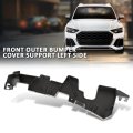 Front Left Outer Bumper Cover Support For Audi Q5 2021 2022 2023 2024 Driver Side Part Number 80a807277d Black Polypropylene Pp