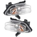 2pcs Turn Signal Light Parking Assembly With Bulbs Replacement For 2015-2018 Ch2530105 Ch2531105 