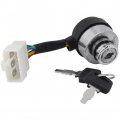 Ignition Switch With Key For 2 5-6 5kw Gas Generator 188f Starter 6 Wire Lock Cylinder