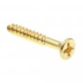 Solid Brass Wood Screws Flat Head Phillips 6 X 1 In 25 Pack Model 