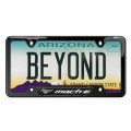 Ipick Image Compatible With Ford Mustang Mach-e Real Carbon Fiber Insert Gunmetal Stainless Steel License Plate Frame
