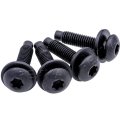 Rexka 4pcs 07-16 Jeep Wrangler Jk Replacement M8 Torx Screws Bolts For Pillars Windshield Frame Hinges Hard Full Doors Door 