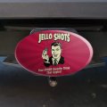 Jello Shots Your Other Favorite Thing That Jiggles Funny Humor Retro Oval Tow Trailer Hitch Cover Plug Insert