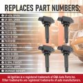 Ignition Coil Pack Set Of 4 By Aa For Mazda Vehicles L4 2 0l 5l Engine 2012-2020 3 6 Cx-3 Cx-5 Cx-9 Mx-5 Miata Replaces Uf656