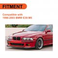 Ecotric Front Lower Bumper Grille Compatible With 1996-2003 Bmw E39 M5 Black Center Mesh Will Also All Aftermarket Style Mtech