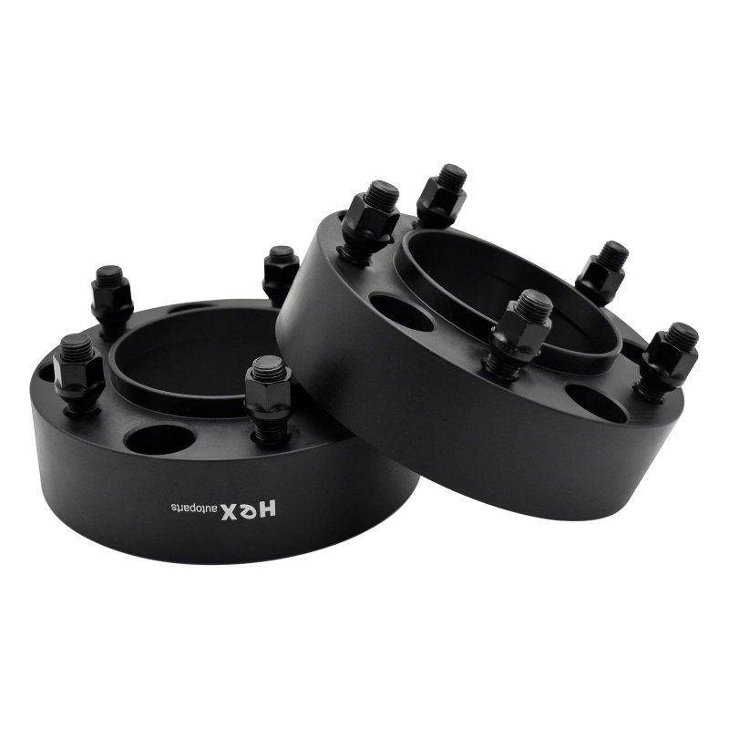 Hex 2 5x150 Black Hubcentric Wheel Spacers Adapters 2pcs 110mm Cb With 14x1 5 Studs For Toyota Tundra Sequoia Land Cruiser