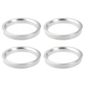 4pcs Od 71 5mm To Id 60 1mm Aluminium Alloy Car Hub Centric Rings Wheel Bore Center Spacer 