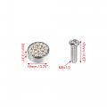 X Autohaux 1 Set Bling Car License Plate Fasteners Screws Caps Covers Multicolor Universal Rhinestone Bolt Cap Plastic Washer