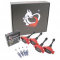 Dragon Fire Performance Ignition Coils Iridium Spark Plugs Compatible With 02-11 Civic 03-07 Honda Accord -09 Crv 2003-2011