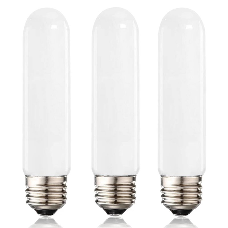 T10 Led Bulb Dimmable Frosted Tube Light Bulbs 8w 60 To 75 Watt Equivalent 2700k Warm White E26 Base For Desk Lamp And Bathroom