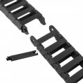 Uxcell Drag Chain Cable Carrier Open Type With End Connectors 10x30mm 1 Meter Plastic For Electrical Cnc Router Machines