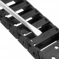 Uxcell Drag Chain Cable Carrier Open Type With End Connectors 10x30mm 1 Meter Plastic For Electrical Cnc Router Machines